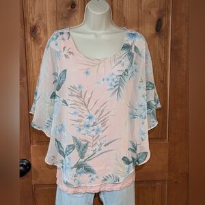 Alyx Pink Tropical Print Women's Top